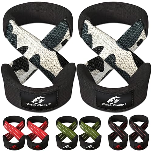 Image of Figure 8 Lifting Straps, Strongman Deadlift Straps For Weightlifting