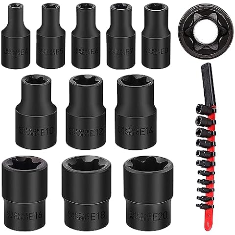 SEDY 11-Piece E-Torx Socket Set Cover