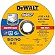 Dewalt High Performance Trennscheiben DT20540 (Ø 125mm x 1,0mm, Typ 41 (flach), Bohrung 22,23 mm, für Inox-Stahl, mit Aluminiumoxid, für den Einsatz auf Winkelschleifern, 100 Stück im Eimer)