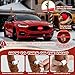 Hydencamm Reindeer Antlers Car with Lights, Car Reindeer Antlers for Car Window Roof-Top & Front Grille with Jingle Bells, Car Antlers and Nose Compatible with Car, SUV, Jeep, Truck