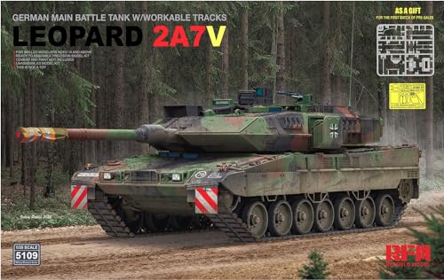 Maquette Char Leopard 2A7V 1:35 détails authentiques Rye Field Model 5109 - 7
