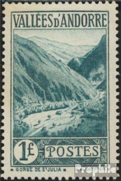 Sellos para coleccionistas Prophila Andorra correo francés 39 serie paisajes antiguos 1