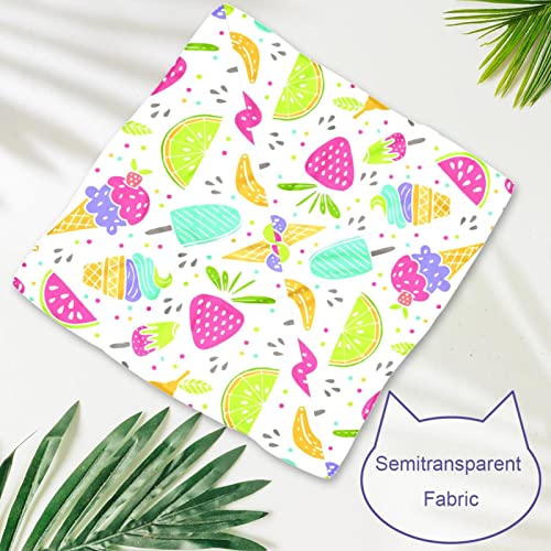 2 Pack Dog Bandana Ice Cream Cake And Fruits Girl Boy Pet Bibs Dog Scarf Kerchief Washable Bandanas Accessories For Small Medium Large Dogs Puppy Cat Pet #TOP2