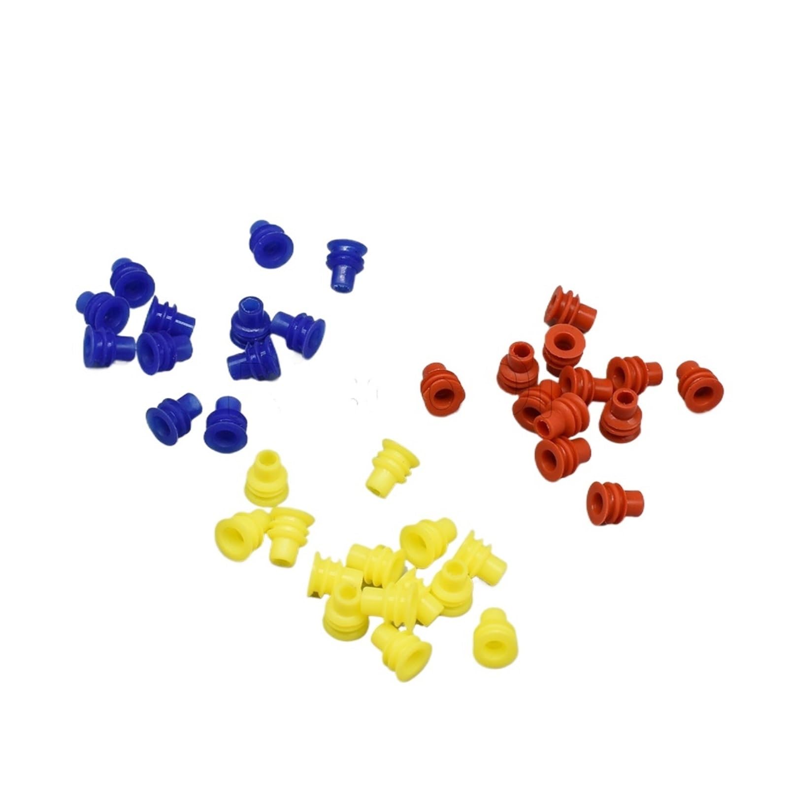 100-1000Pcs Red Blue Yellow Auto Wire Connector Rubber Seal Super