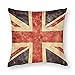 Poszewki na poduszki 1 szt. brytyjska flaga vintage dekoracyjne poszewki na poduszki 43 x 43 cm miękkie poliestrowe kwadratowe poszewki na poduszki do salonu sofa kanapa łóżko poszewki na poduszki