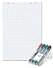 Produktbild Conipa 5er Set Flipchart Blöcke 68x99 cm kariert/blanko 80 g/qm Inh.5 Blöcke à 20 Blatt | Einzeln oder mit Flipchartmarkern im Sparset (Mit 4 Flipchartmarker Rundspitze)