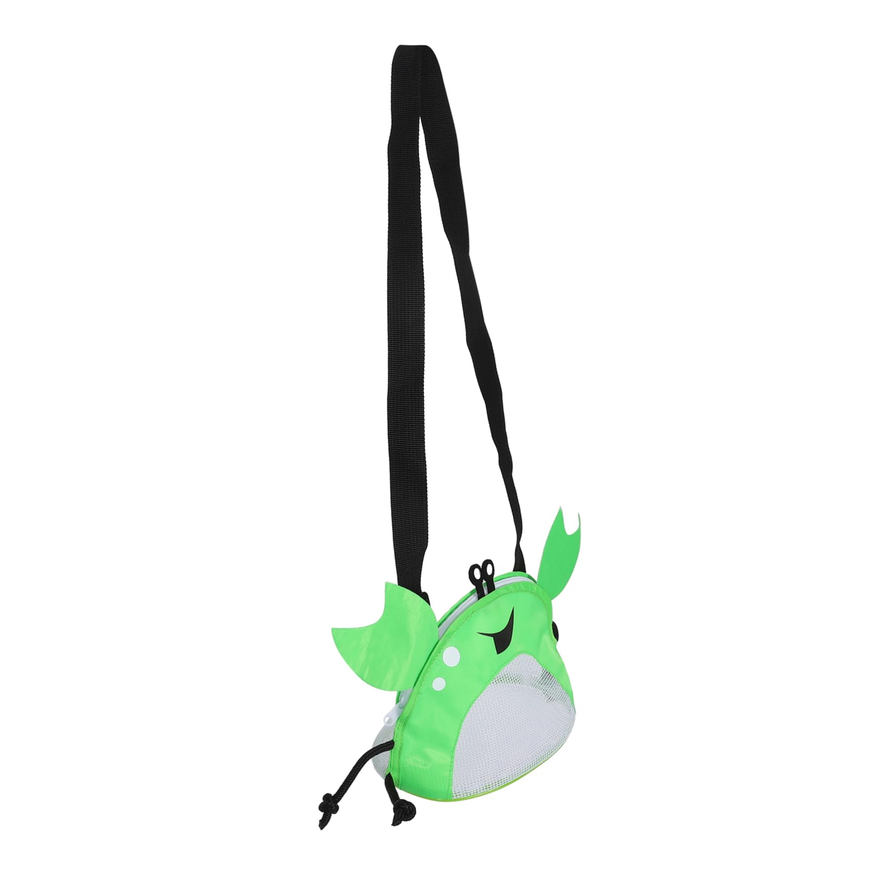 SUPVOX Little Girls Crab Beach Bag Mesh Shell Collecting Bag for Boys and Girls Zipper