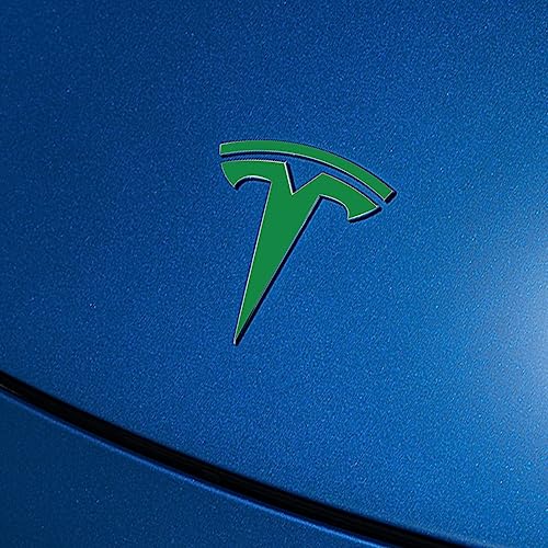 Image of IPG Compatible with Model Y Decal Sticker (8 Logo Set) Overlay Stickers Do it Yourself Stickers Set Personalize Your Tesla (Gloss Green)