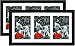 Tasse Verre 8x14 Black Collage Multi 4x6 Picture Frame (2-Pack) - Black with HIGH Definition Glass Front - Frames Triple 3 Pictures with Mat or 8x14 Poster w/Out - Hanging Hardware Pre-Installed