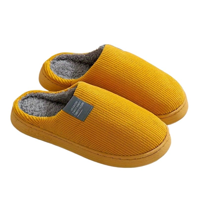 Warm Fluffy Slippers Winter Home Non-Slip EVA Shoes