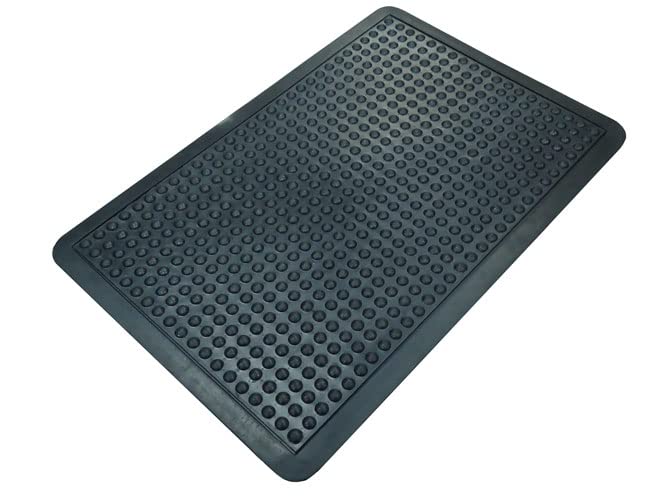 Vivol Ergonomische Arbeitsplatzmatte 90x120 cm - Schwarz Anti Ermüdungsmatte - 15mm Noppen - rutschfeste Antiermüdungs Matte - Stehmatten für Arbeitsplatz