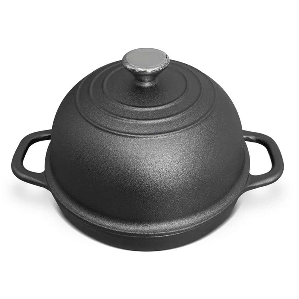Grille-pain en forme de dôme en fonte émaillée et casserole à pain haut de gamme 24cm