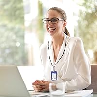 Vista 55 de Cordón para mujer, cordones con cuentas para tarjetas de identificación, soporte para profesores, llavero y correa para collar para mujeres y niñas