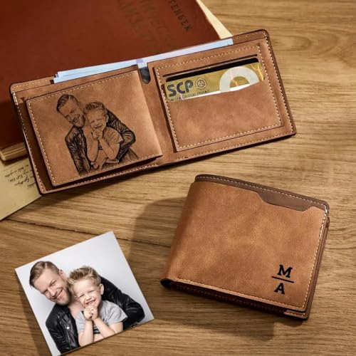 Customized Wallets for Men Engraved Leather Photo Wallet4