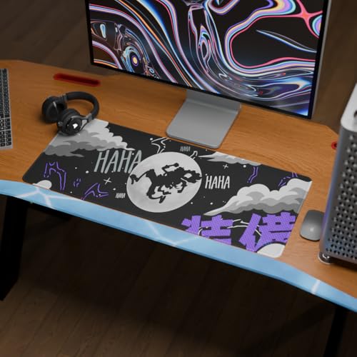 Image of Luffy Gear 5 Mouse Pad | Desk Mat | Stitched Edges | Non-Slip Rubber Base | Computer Laptop | Keyboard Mouse Pad for Office & Home (XL)