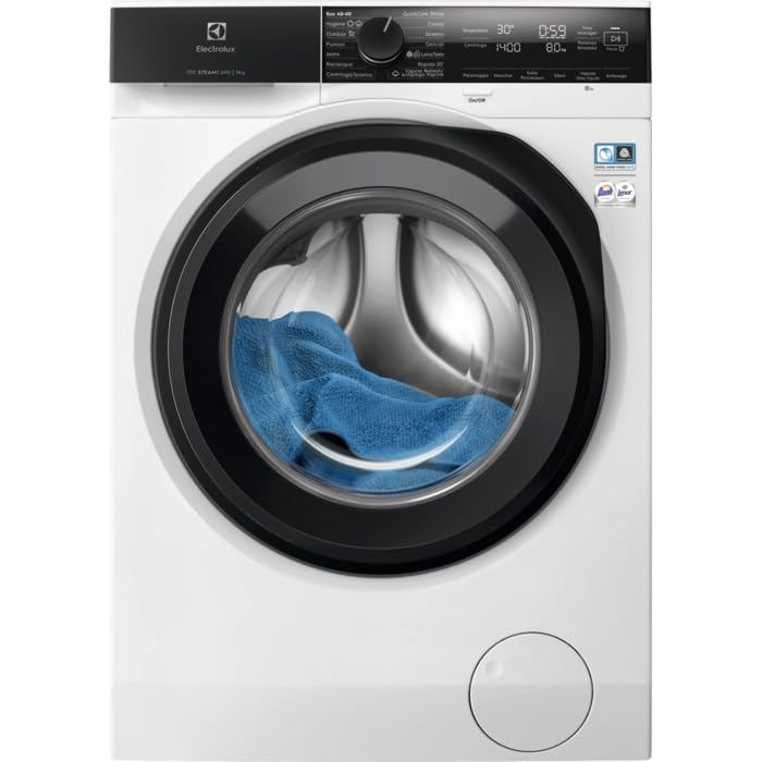 Electrolux EW7F411G - Lavadora de carga frontal, tecnología SteamCare y SensiCare+, serie 700, 11 kg, 1400 revoluciones por minuto, cesta CareDrum, 847 x 597 x 636 mm, blanco, clase A