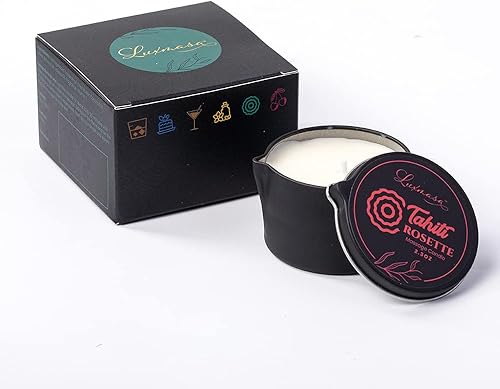 Miniatura 3 de Vela perfumada para el hogar, aceite de cera de masaje para cuerpo, vela de aceite de masaje con aceite esencial de soja infundida a baja