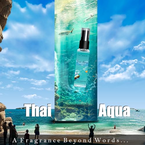 Image of Vokka Pocket Perfume Thai Aqua 8ml | Unisex Luxury Long Lasting Perfume For Men & Women | Fresh Scent Eau De Parfum | EDP Fragrance for Gift | Travel & Skin Friendly | Notes: Aqua Sandalwood Patchouli