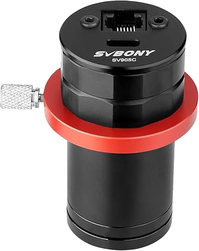 SVBONY Cámara guía SV905C, sensor CMOS de 1.23MP, cámara de astrofotografía USB2.0 de 1.25 pulgadas con revestimiento AR, para navegación autónoma y
