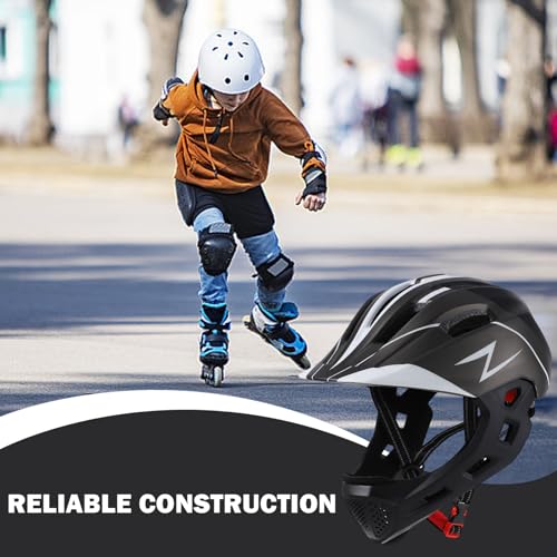 Casco integral para niños a prueba de golpes y barbilla desmontable 2