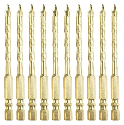 Hex Cross Triangle Drill Bit for All Ceramic Vitrified Tile Glass Marble Granite 6mm Hard Alloy Drill Bit for Electric Drill