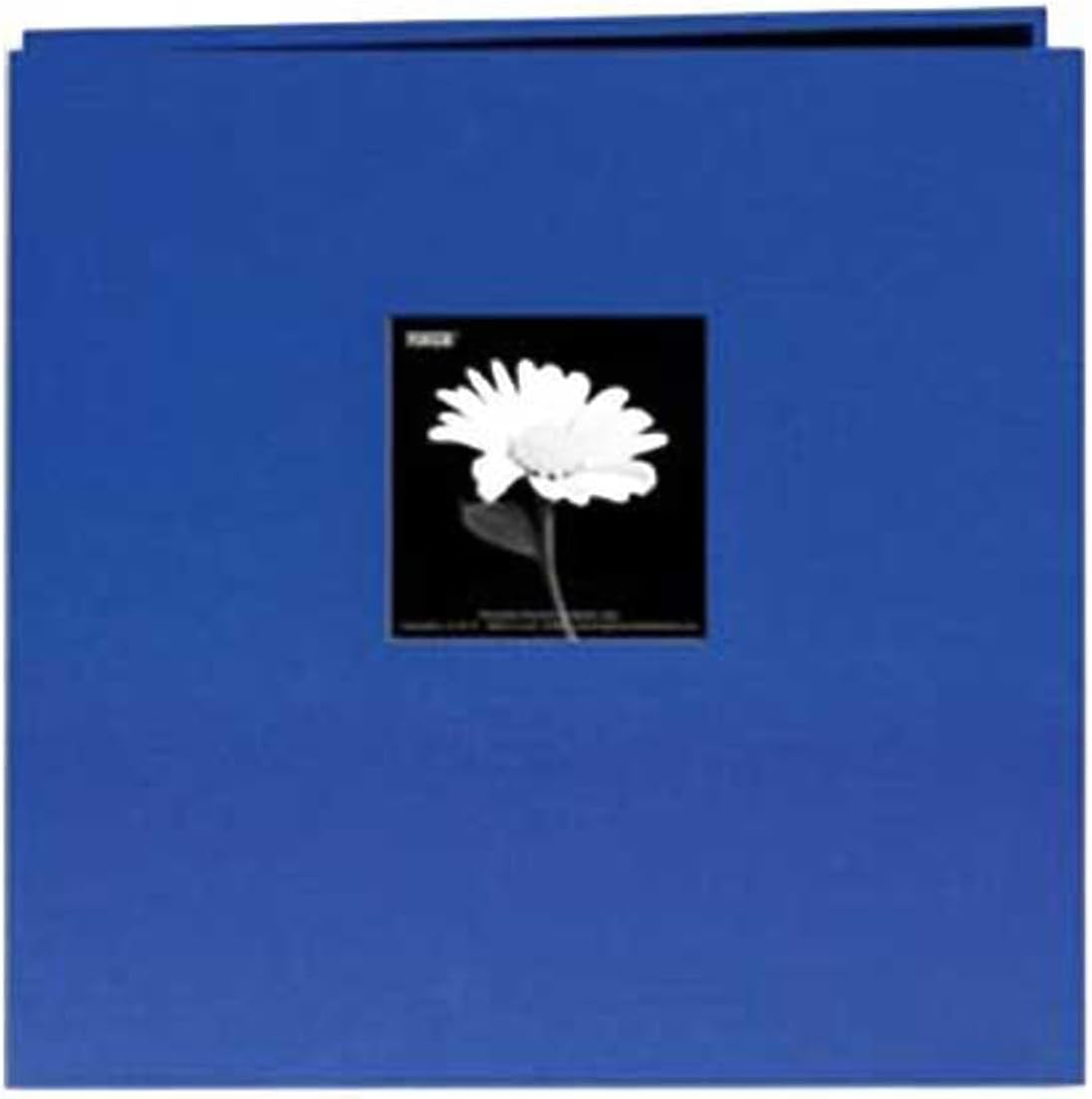 Pioneer MB10CB-F/SB 12-Inch by 12-Inch Book Cloth Cover Postbound Album with Window, Sky Blue