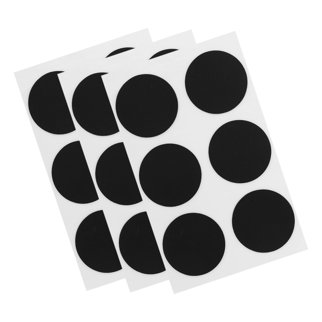 PLAFOPE 18pcs Self-Adhesive Tire Repair Patch Kit Easy to Use Heavy Duty Patch for Bicycles Black