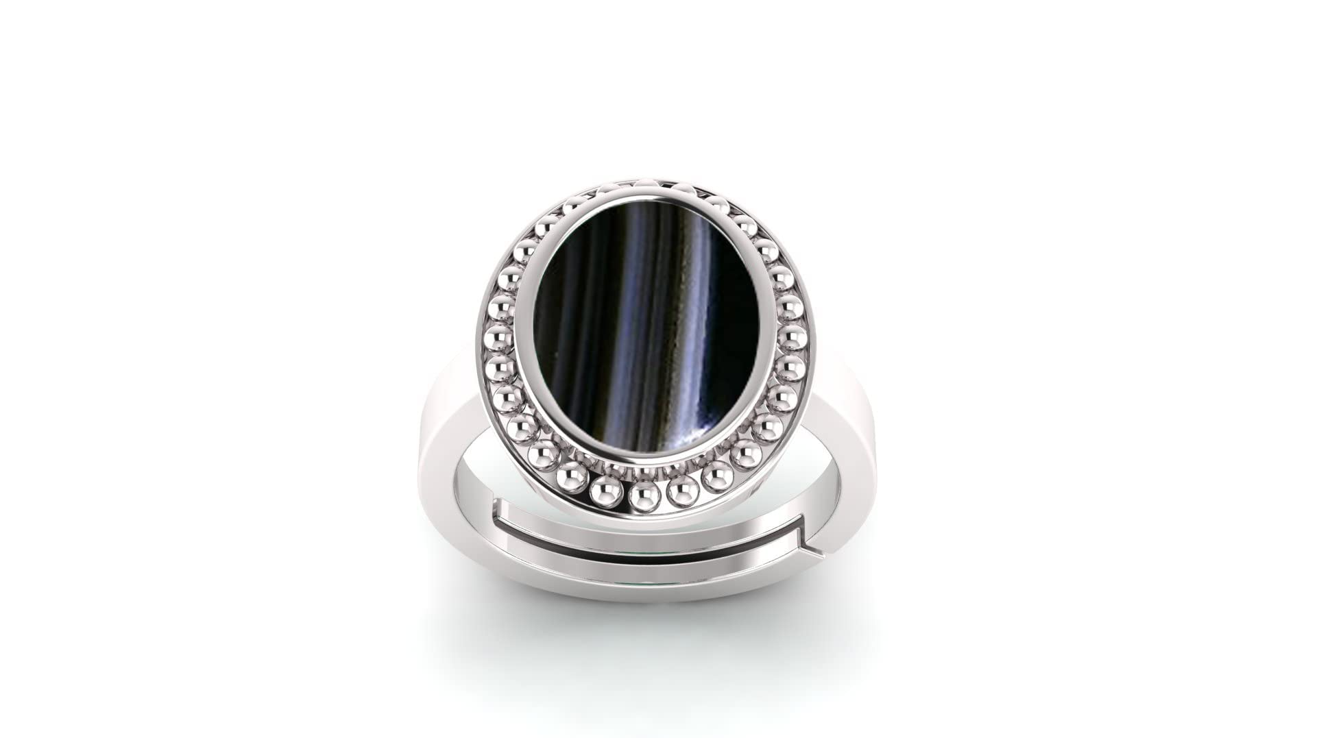 SIDHARTH GEMS 10.00 Ratti Sulemani Hakik Ring Akik Ring Original Natural Black Haqiq Precious Gemstone Astrological Silver Plated Adjustable Ring Size 16-24 for Men and Women (B09QPTCD5N) Amazon Price History, Amazon Price Tracker
