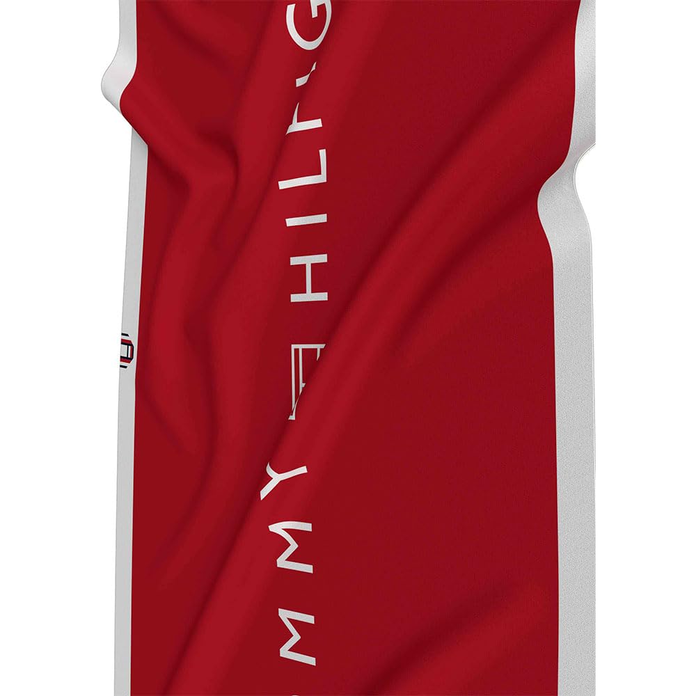TOMMY HILFIGER RĘCZNIK unisex UU0UU00108, czerwony, jeden rozmiar, Czerwony (średni czerwony), rozmiar uniwersalny