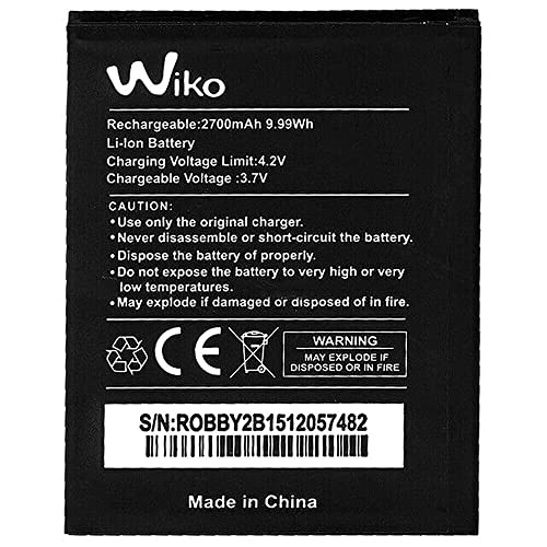 ALTE PRESTAZIONI: Batteria Compatibile Per Modello Cellulare Wiko Per Lenny 5, Robby 2 e Facile da Inserire, durata di 8 ore di utilizzo continuo e standby.