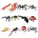 12 stücke Bugs Insekten Realistische Modelle Kinder - Kinder Biologie Wissenschaft STEM Spielzeug Geschenk - Bienen, Fledermäuse. Hundertfüßer Fliegen Kakerlaken Spider.Dung Käfer. Marienkäfer. usw.