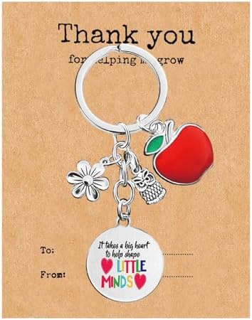 SMUOBT Teacher Appreciation Gifts, Inspirational Owl Keychian Christmas Teacher’s Day Thanksgiving Day Gifts for Teacher