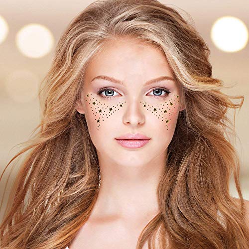 Preisvergleich Produktbild Mode Persönlichkeit Sommersprossen Bronzieren Gesicht Wasserzeichen Tattoo Aufkleber umweltfreundlich
