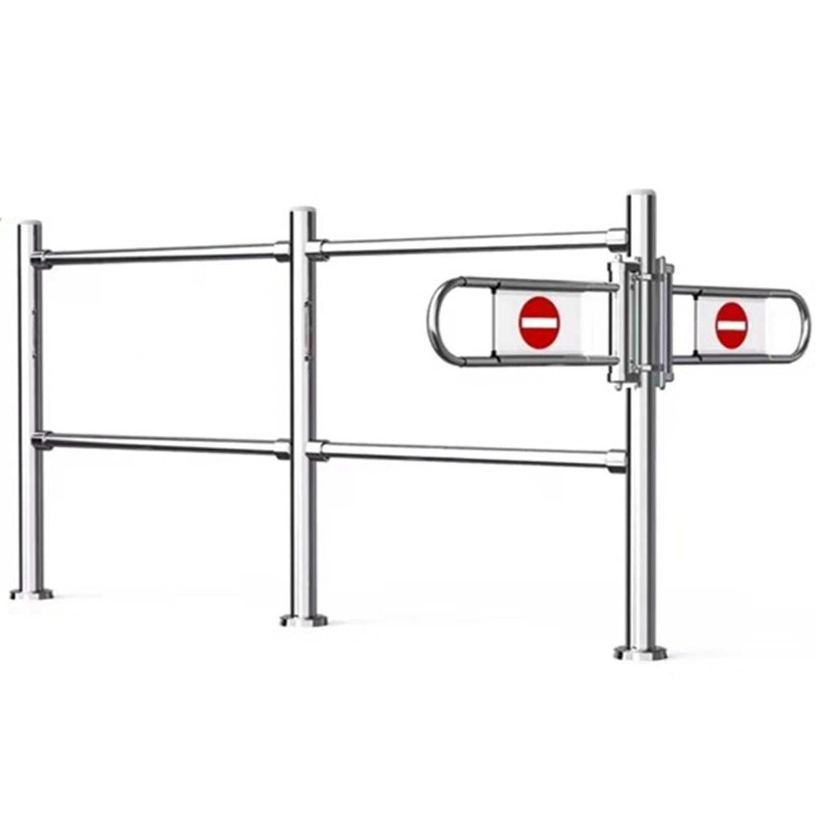 Market Cashier Counter Gate – automatyczne zamykanie sprężynowe metalowe drzwi do magazynów i centrów handlowych (srebrne, 200 x 100 cm) – i bezpieczne rozwiązanie dostępu