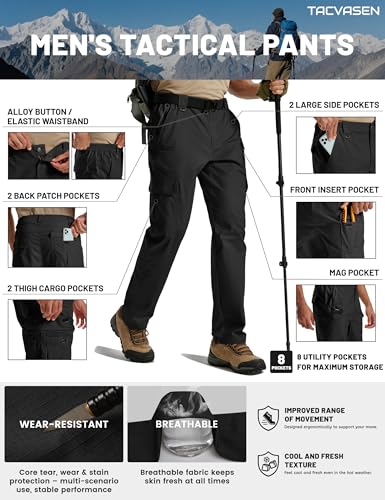 해외직구전문 쇼핑365 TACVASEN Mens Cargo Work Pants Hiking Tactical Waterproof ...