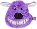 Multipet Loofa Head Dog Toy with Crinkle Ears, 7"