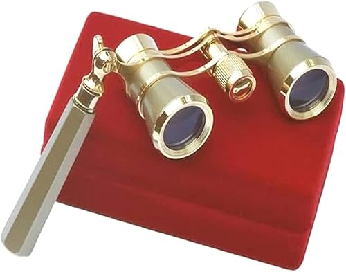 Miniatura 2 de Gafas de ópera 3 x 25 pulgadas, telescopio binocular con asakit de accesorios, telescopio para mujer, mujer, niña, regalo dorado, prismáticos,