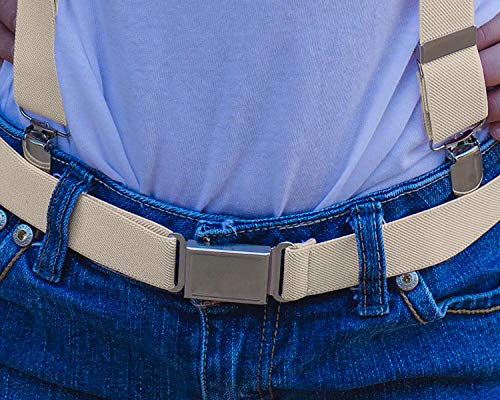 Jackster boys’ elastic belt – magnetic buckle, adjustable 18″–30″ fit – 1″ wide – made in USA – multiple colors4