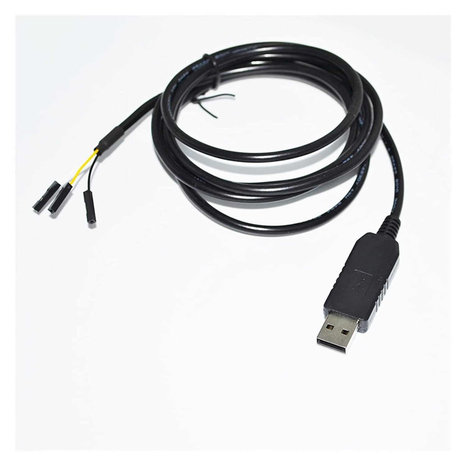 FT232RL RS232 USB na 3-pinowy 3-drożny debug kabel do pobrania kompatybilny z kablem RASP/Berry PI USB-RS232 z kablami PINOUT GND TXD RXD (chip FT231XS, 1,8 m)
