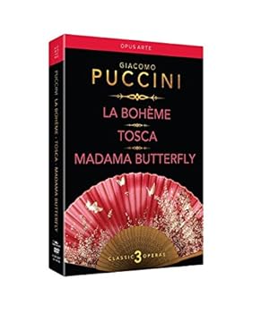 DVD La Boheme Tosca & Madama Butterfly Book