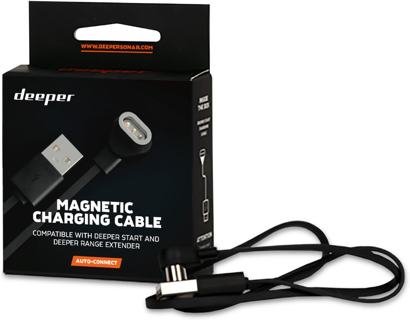 Deeper Magnetic USB Charging Cable Start Smart Sonar Fish Finder