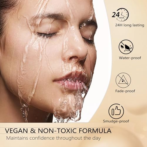 Magic Eyebrow Pencil, 3D Waterproof Eyebrow Pen, Long-Lasting Liquid Brow Pencil with 4 Micro-Fork Tip, Sweat-proof Eyebrow Pencil for Natural Eyebrow Makeup (Light Brown) - Image 6