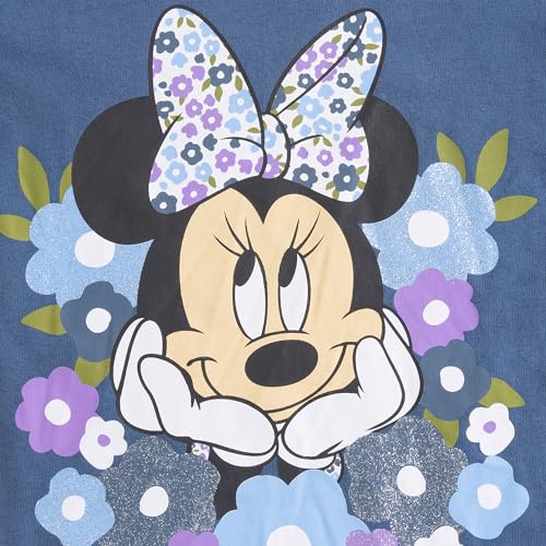 Image of Disney Minnie Mouse Girls Legging Pants and Short Sleeve T-Shirt 2 Piece Set for Little Kids