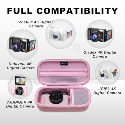 Funda para cámara digital 4K/5K color rosa pequeña miniatura 2