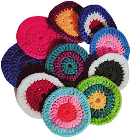 Handmade washable reusable crocheted nylon dish scrubbers Single ...
