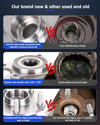 Image of ECCPP Wheel Hubs Assembly Front HA590139 for Lexus GS300 2006, for Lexus | GS350 2007-2017, for Lexus IS250 2006-20 Wheel Bearing Hubss w /ABS 2pcs
