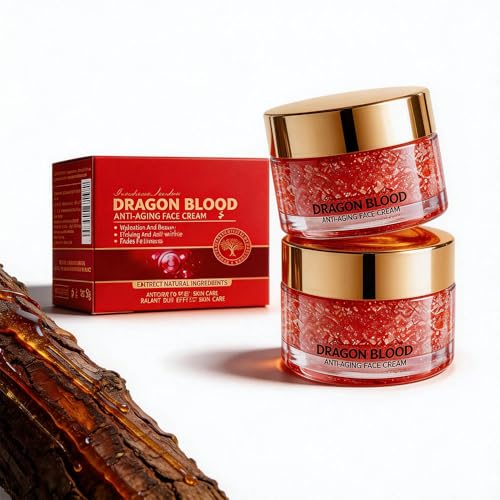 Dragon Blood Cream Anti-Aging Firming and Lifting Facial Moisturizer with Ganoderma Lucidum (Reishi Mushroom) Extract Smoothing Fine Lines & Wrinkles Deep Hydration for All Skin Types 1.76 fl oz