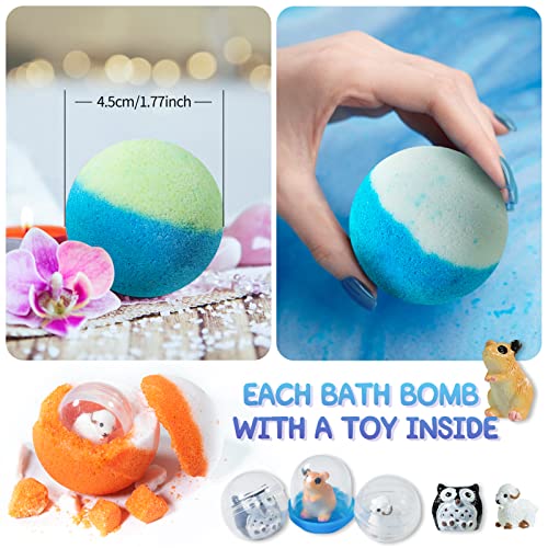 Bath Bomb Gift Set With Toys Inside, 20 Pack Organic Bath Bombs For Kids, Kids Safe Handmade Fizzy Balls For Kid, Ideal Birthday Gift For Boys & Girls) #TOP1