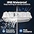 CINOTON 40W LED Canopy Lights UL Listed, 100-277V Commercial Canopy Lights Outdoor IP65 Waterproof, 5600LM for Gas Station Garage Warehouse Shop Carport Industrial, 9.5"x9.5" 5000K Daylight 2Pack