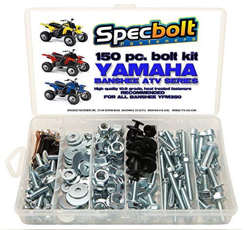 150pc Specbolt Yamaha Banshee Bolt Kit for Maintenance & Restoration OEM Spec Fasteners ATV Quad